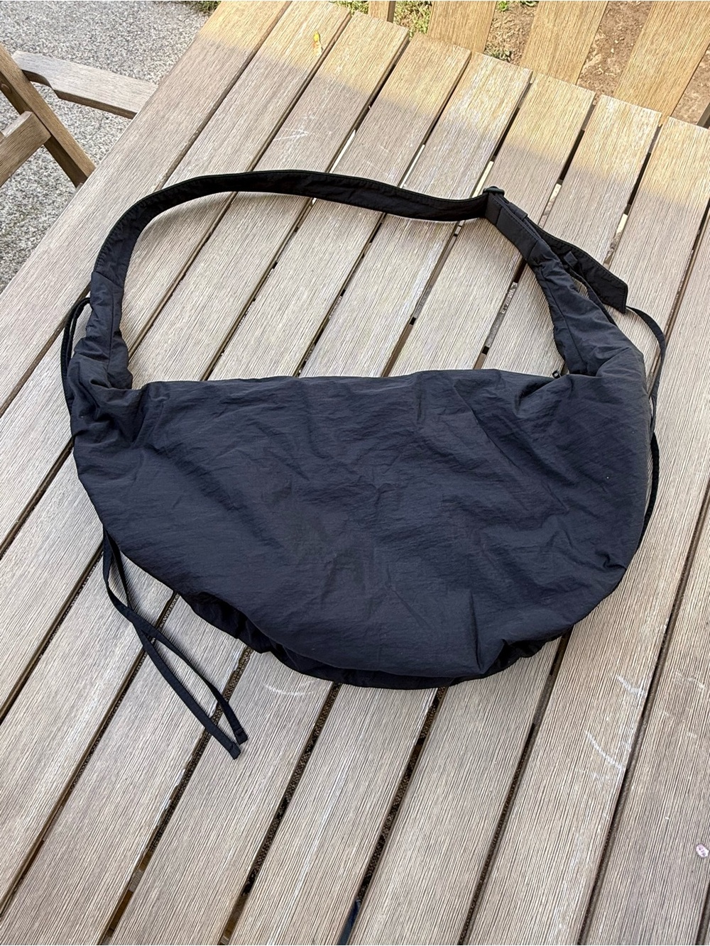 COS Canopy Mini Black Padded Crossbody Bag
